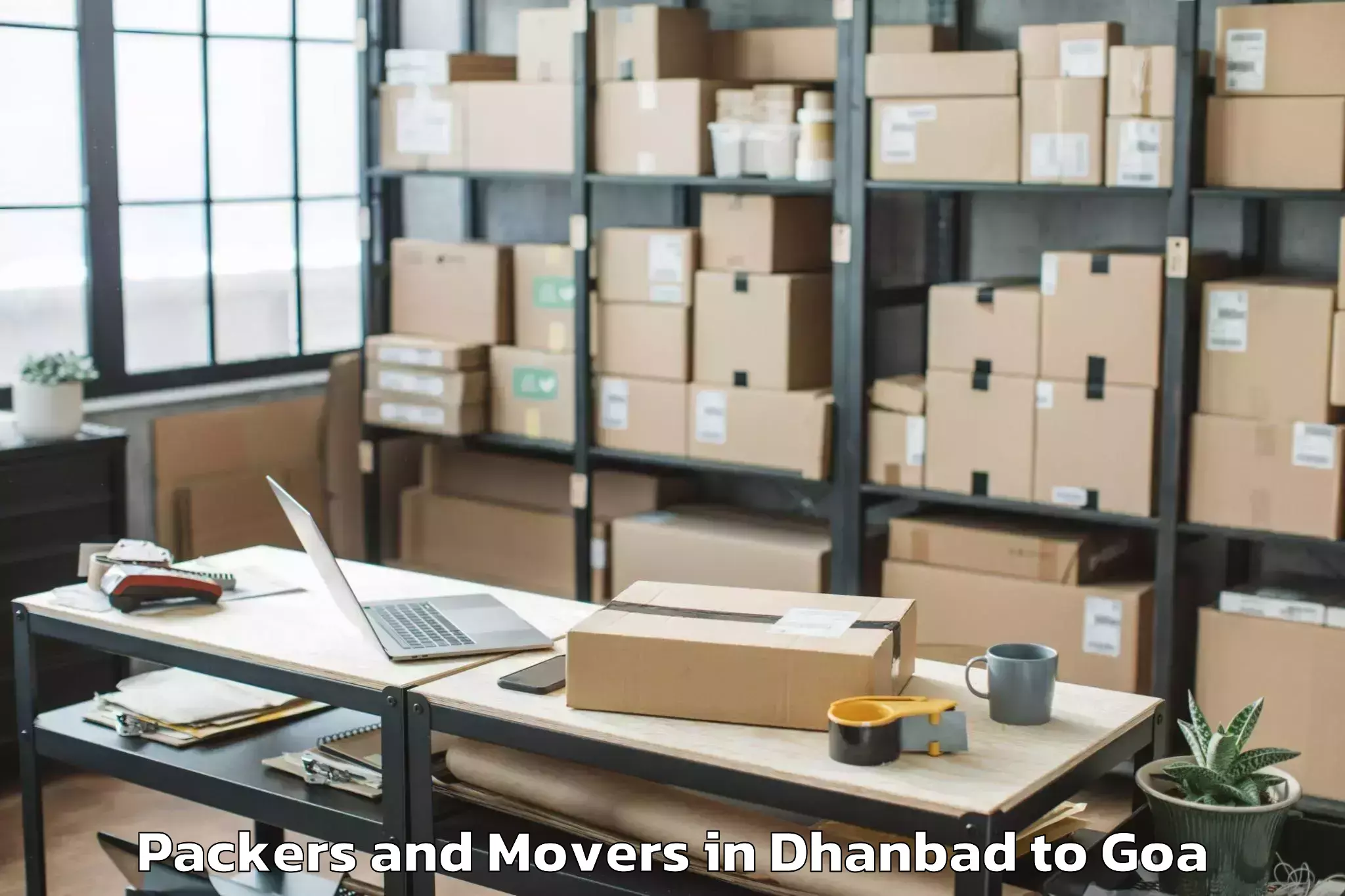 Professional Dhanbad to Sanquelim Packers And Movers